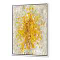 Yellow Explosion Blocks Framed Canvas, 16 inch x 32 inch F5130