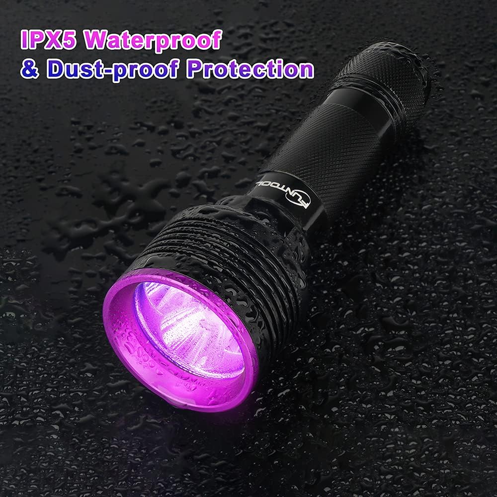 2 Pack Rechargeable UV Flashlight 385-395nm F202023