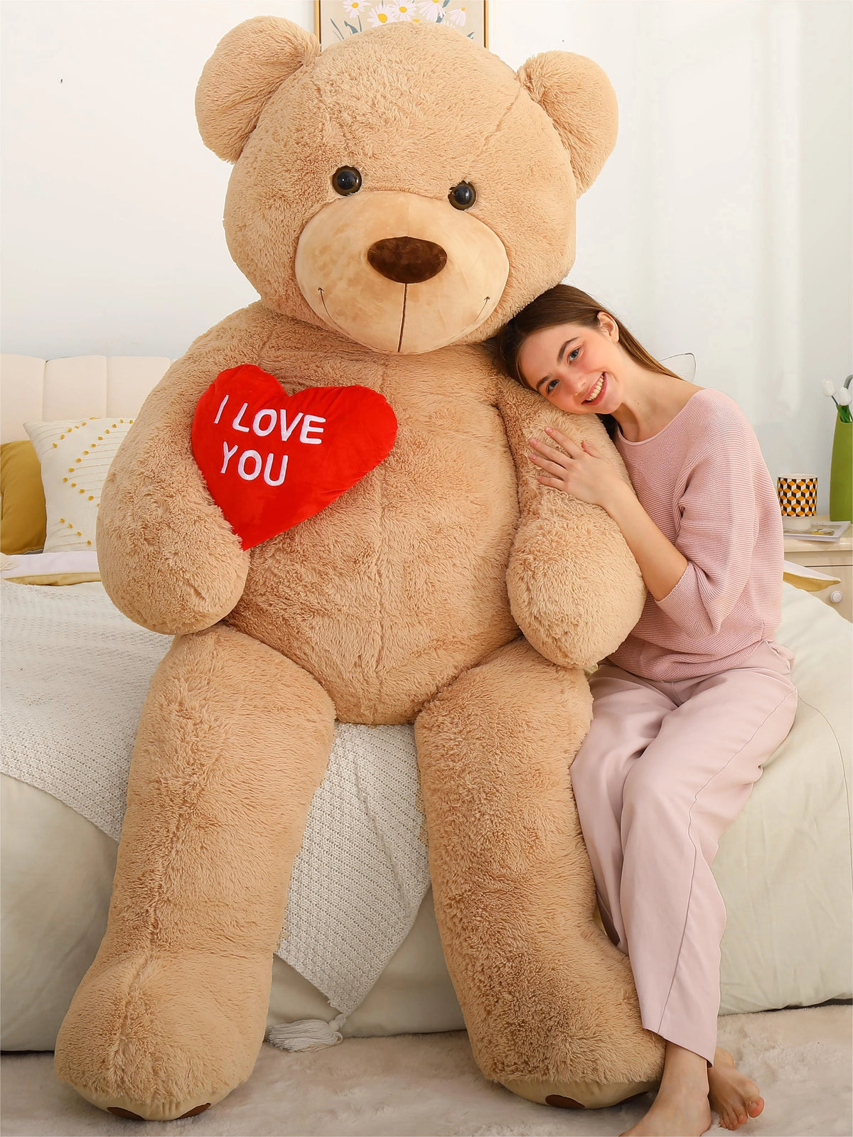 Brown Giant Teddy Bear 6ft Stuffed Animal Jumbo Human Size Teddy Bear U59385