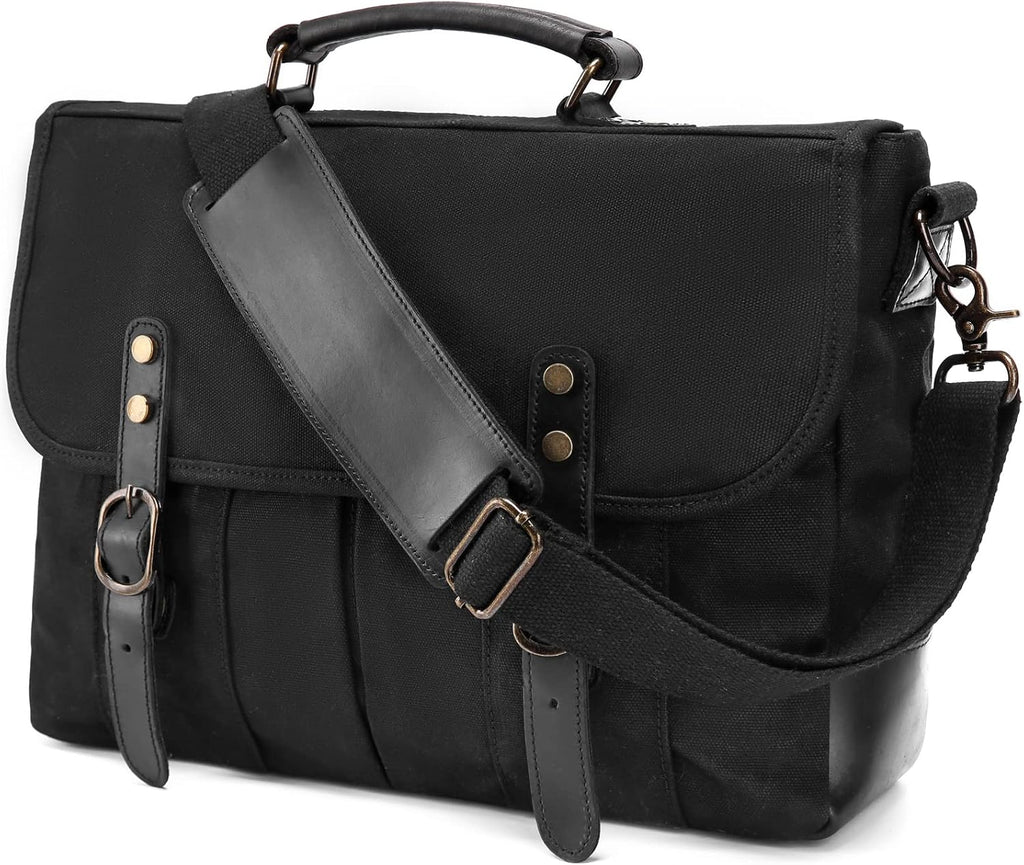 15.6 Inch Canvas Leather Messenger Bag S166614