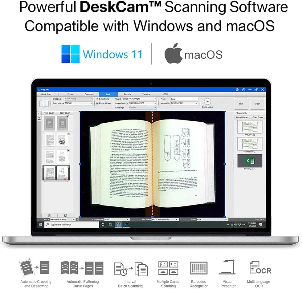 A3 Size 23MP Document Camera & Book Scanner F81590