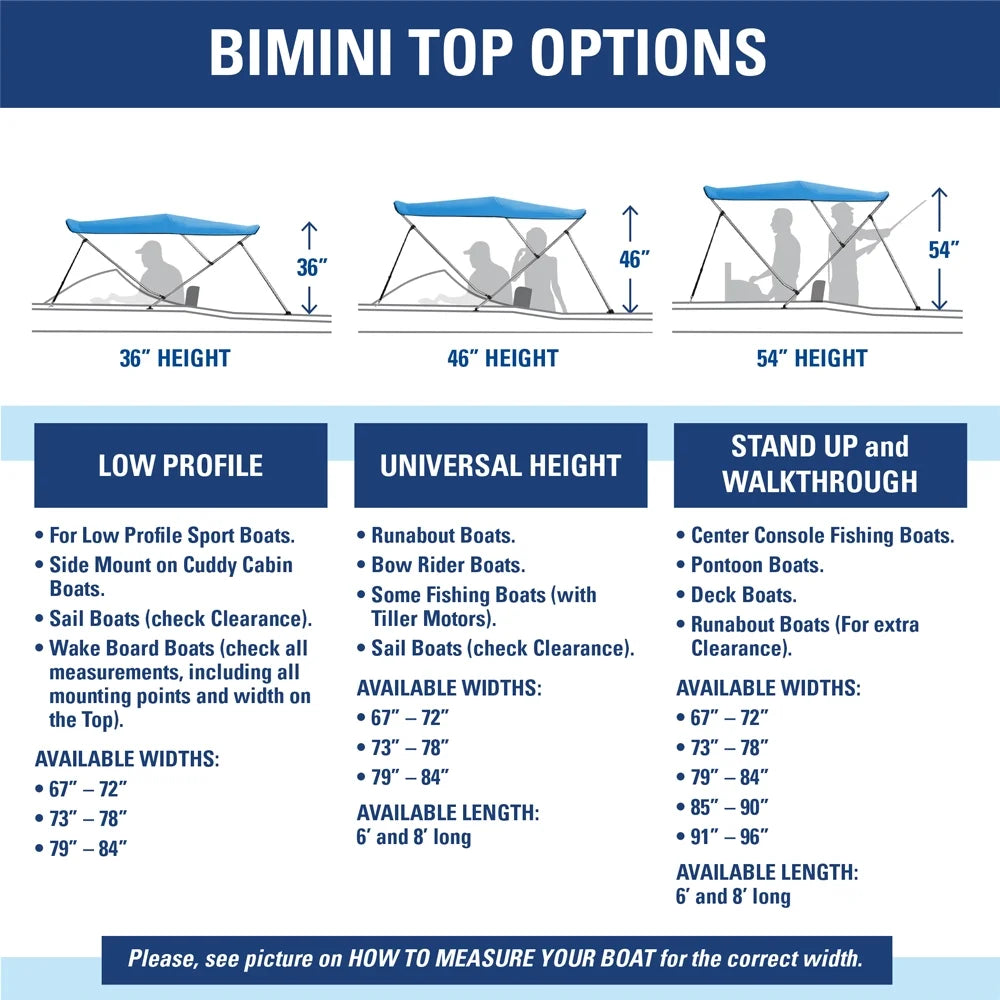 Gray 4 Bow Pontoon Bimini Top Boat Cover S562