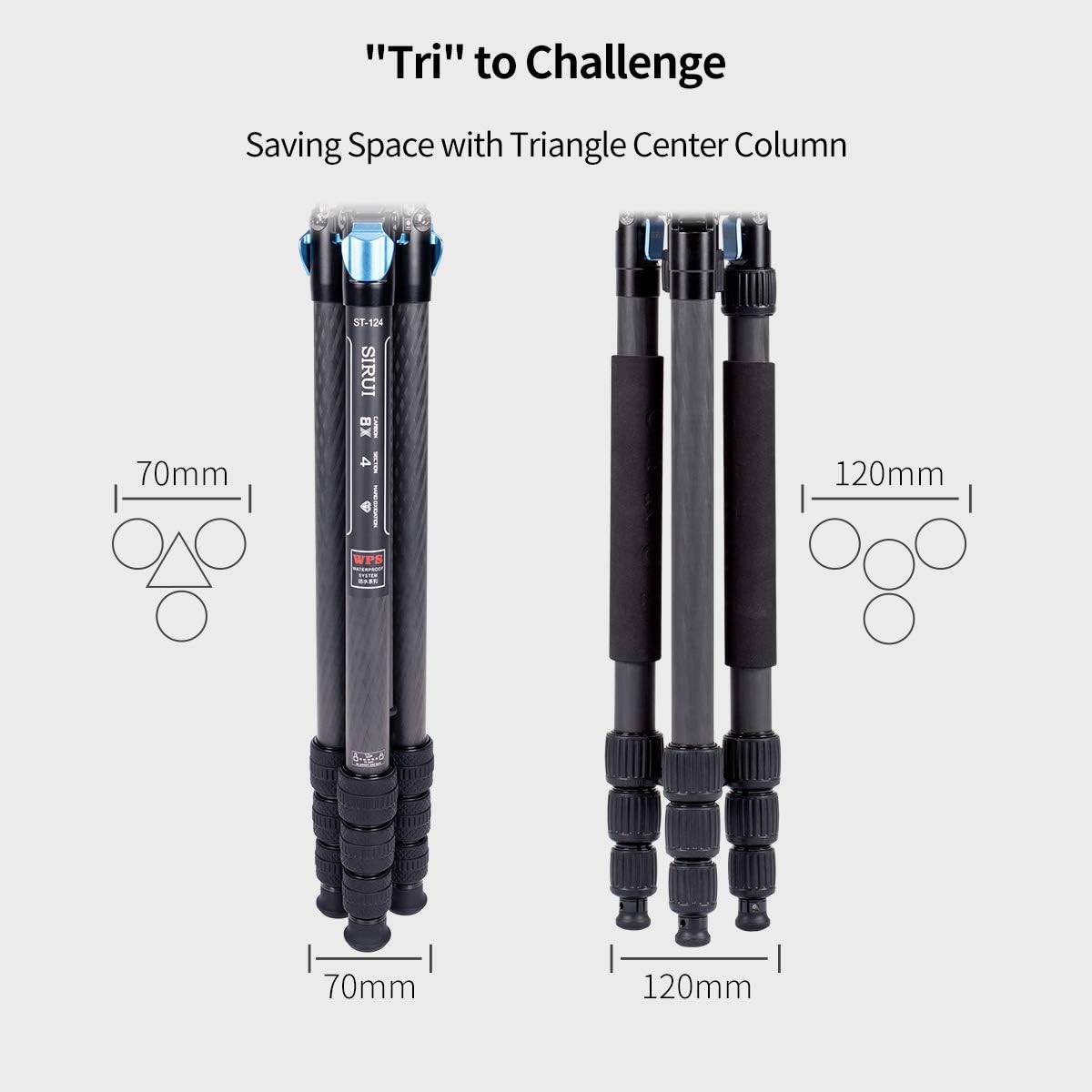 Carbon Fiber Tripod with Triangular Center Column P10305