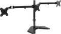 Triple Monitor Stand Freestanding Computer Desk Mount for 27 Inch Monitors VESA 75 100 T41425