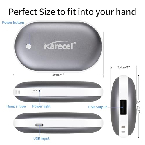 Rechargeable Hand Warmer 5200mAh Double-Sided Electric Hand Warmer Power Bank I348570