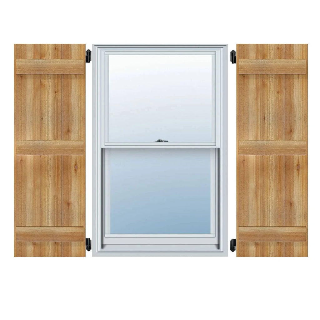 Rough Sawn Wood Board-n-Batten Shutters W83681