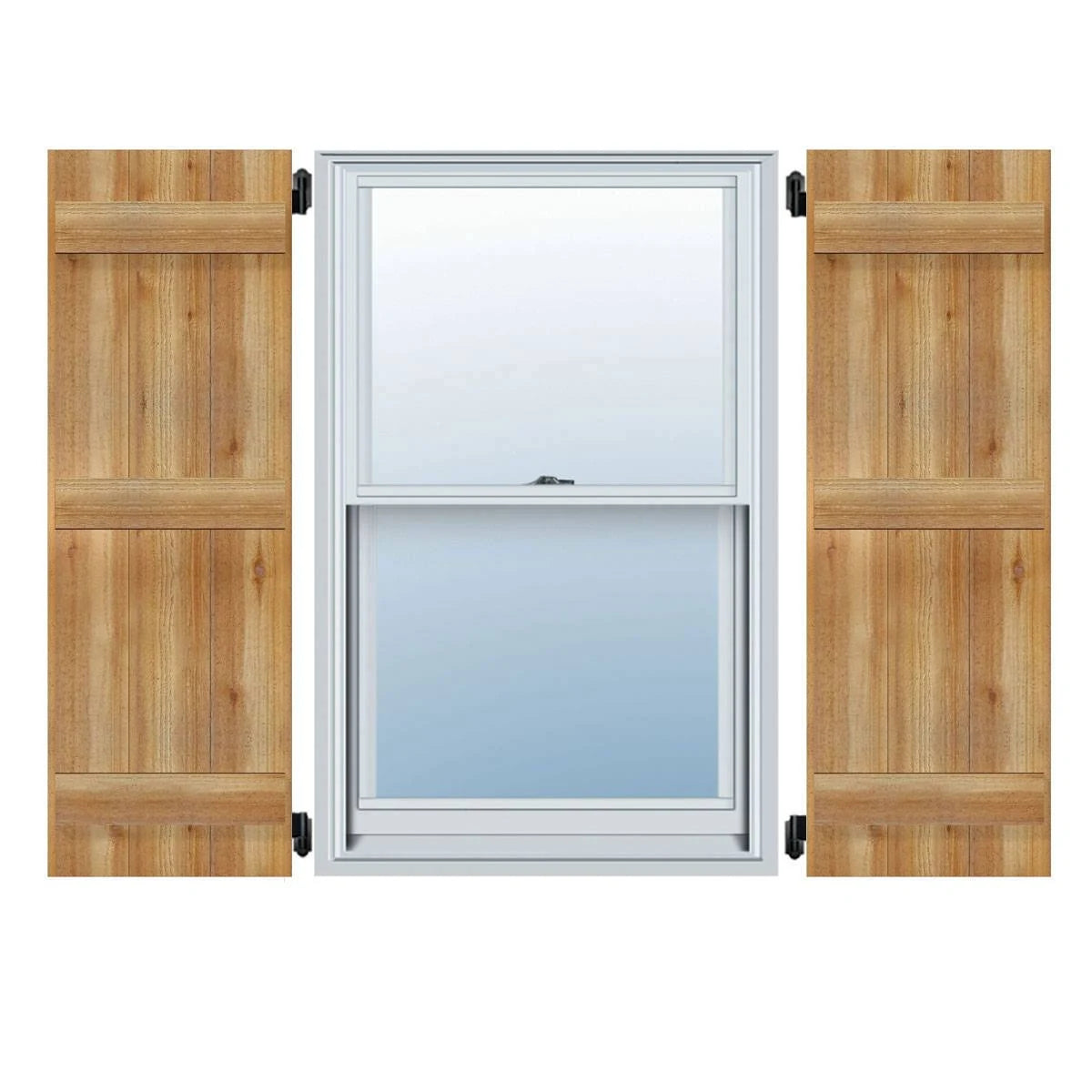 Rough Sawn Wood Board-n-Batten Shutters W83681