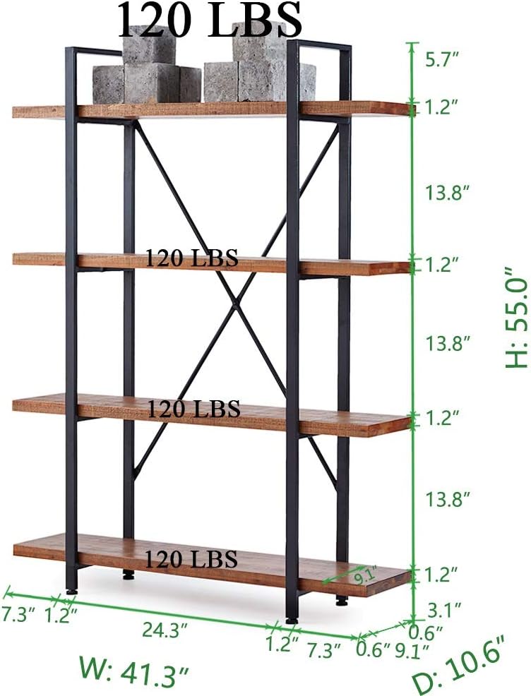 Solid Wood 3 Tier Bookshelf S748380