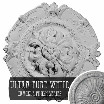 Cremont Ceiling Medallion Ultra Pure White Crackle A7490