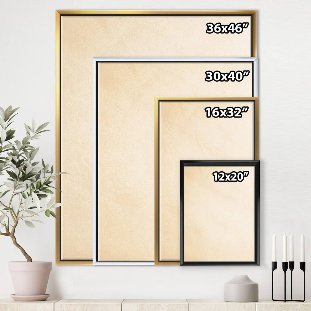 Yellow Explosion Blocks Framed Canvas, 16 inch x 32 inch F5130