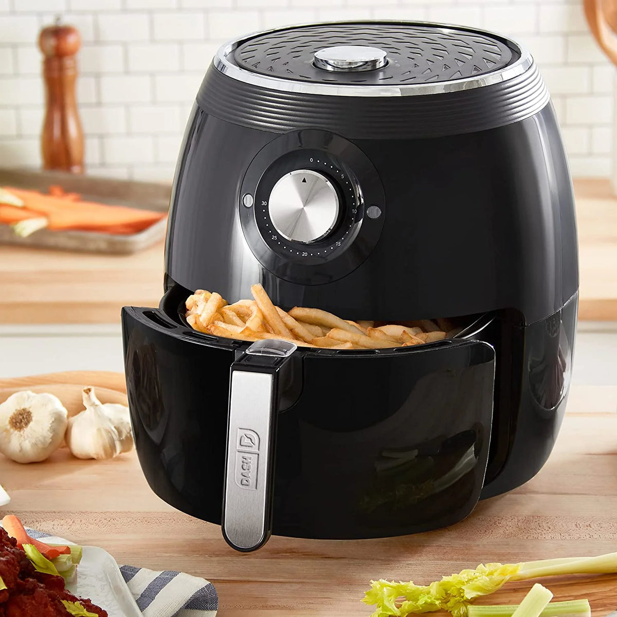 Deluxe Electric Air Fryer Oven Cooker, 6 Quart, Aqua & Mini Rice Cooker Steamer with Removable Nonstick Pot, Aqua Y754786