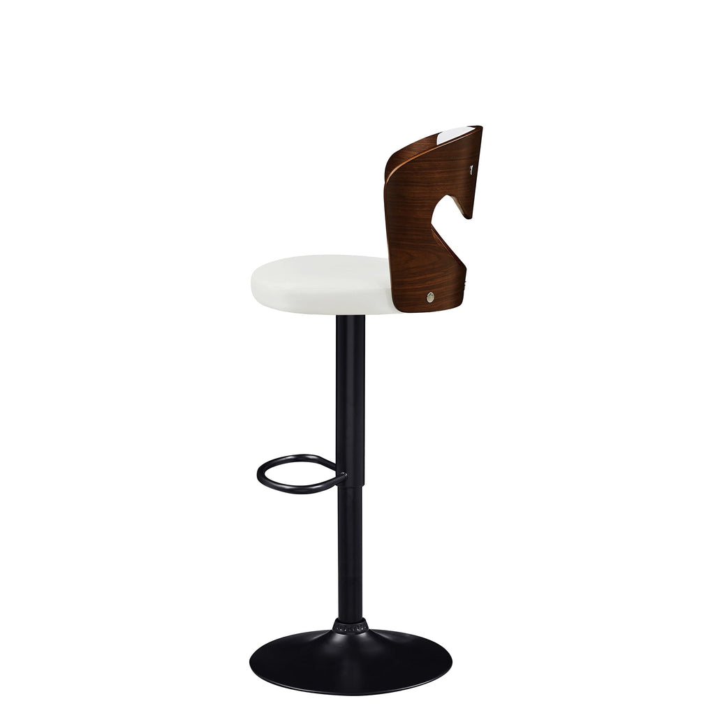 White Adjustable Swivel Bar Stools Set of 4 M65318