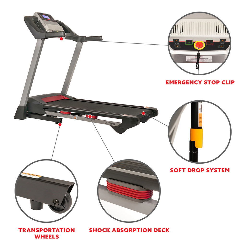 Electric Incline Treadmill with Bluetooth Speakers O8828