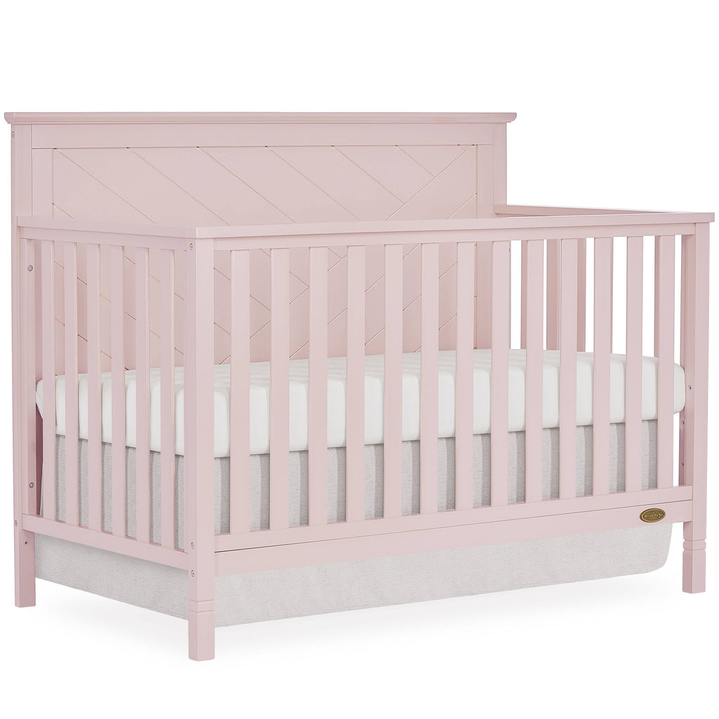 Blush Pink 5 in 1 Convertible Crib J572