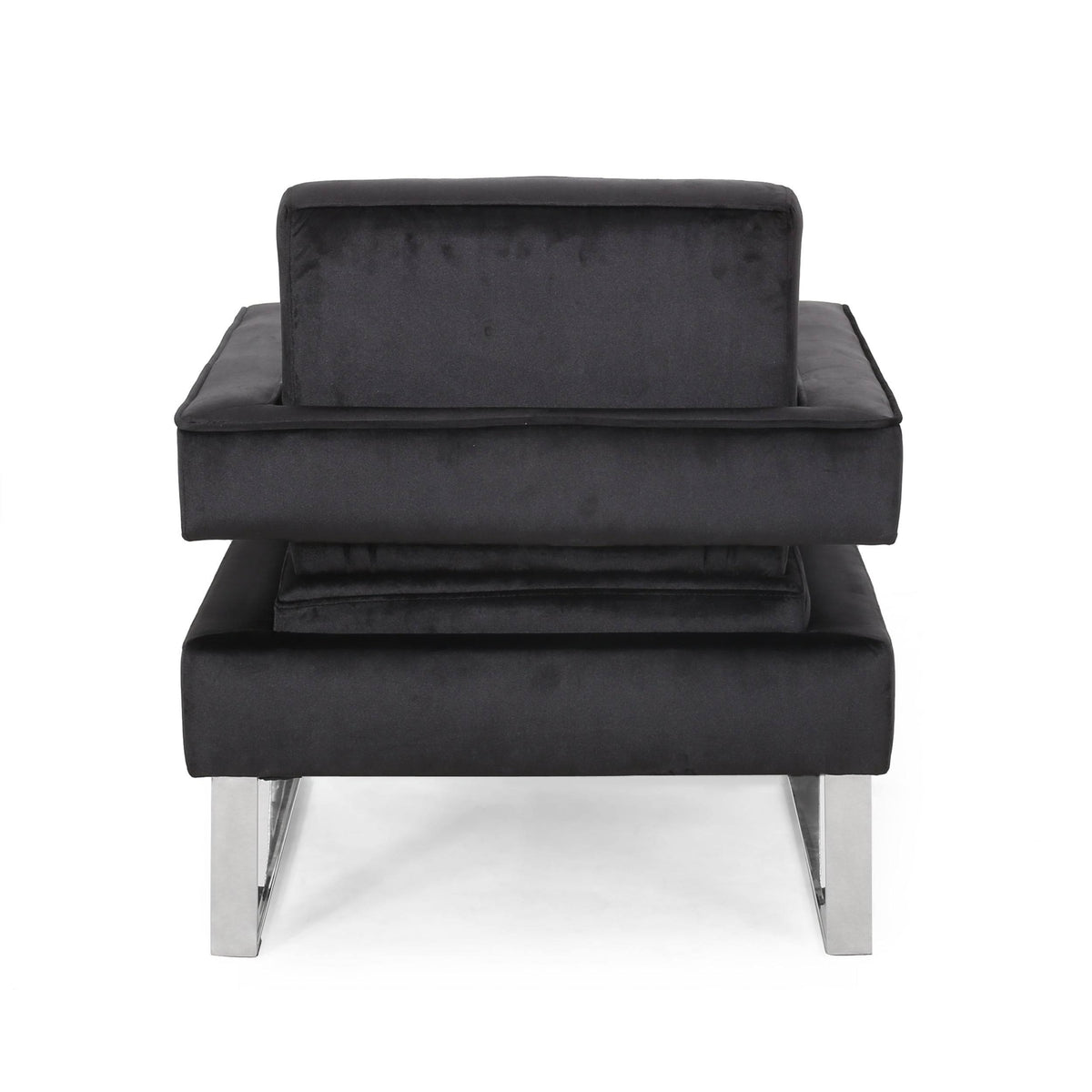 Gray Velvet Club Chair F838