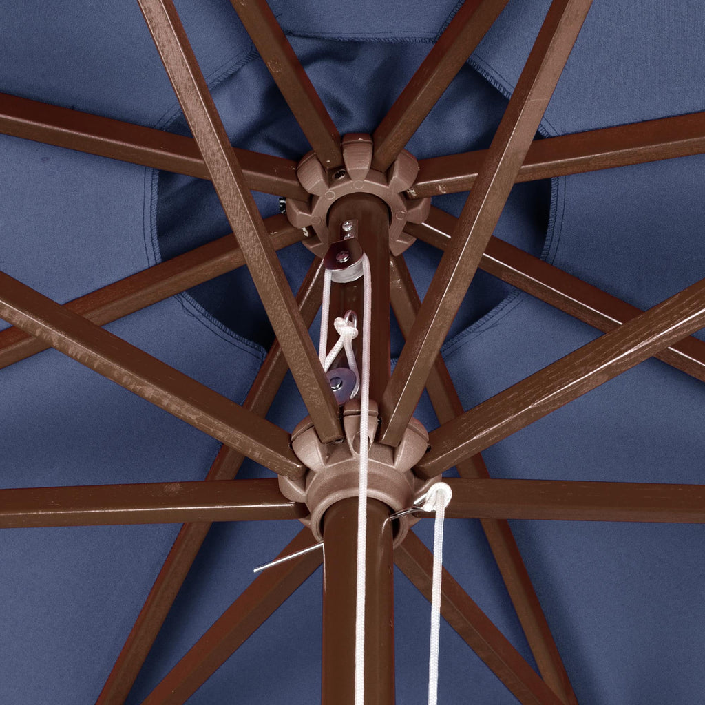 9ft Wooden Pole Patio Umbrella 8 Ribs U859019