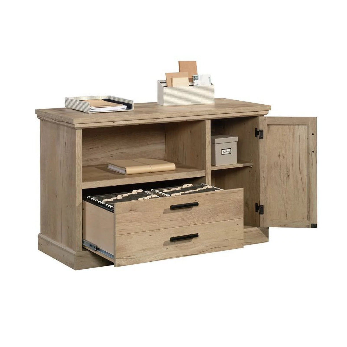 2-Piece Credenza Desk & Filing Cabinet Set B238