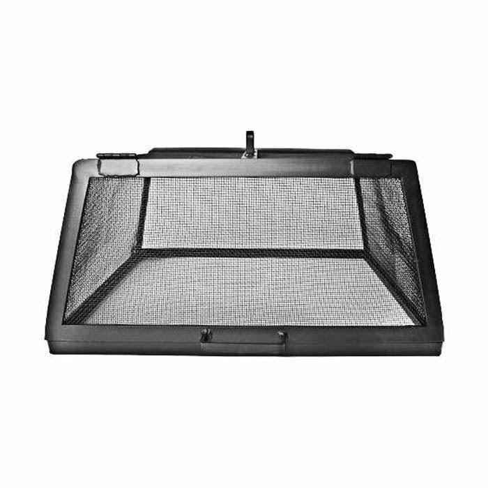 32" x 32" Square 304 Stainless Fire Pit Screen with Hinged Access Door O87973