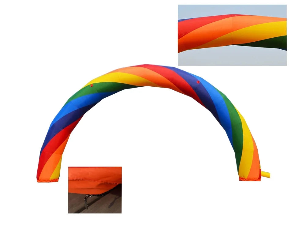 26ft Inflatable Rainbow Arch with Fixed Rope N37673