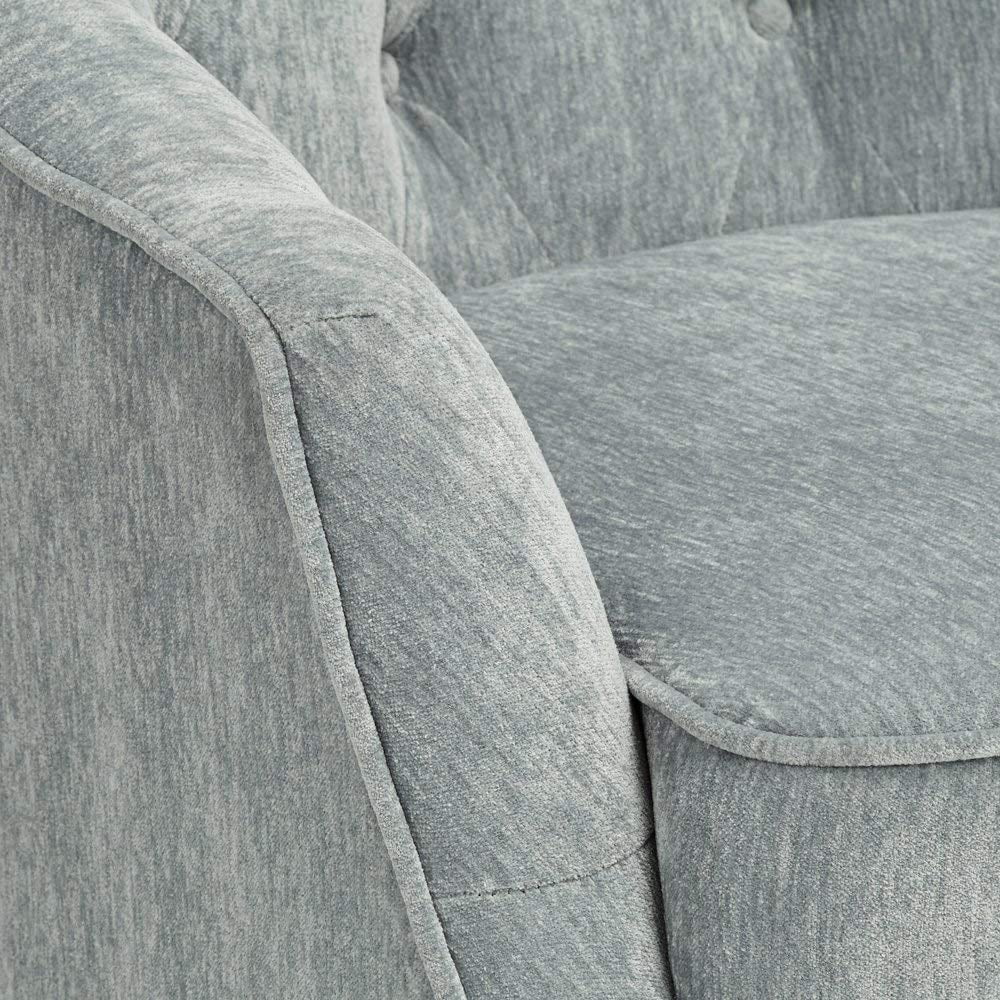 Light Blue Swivel Chair N1875
