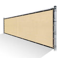 Beige Privacy Fence Screen Mesh with Reinforced Grommets C679