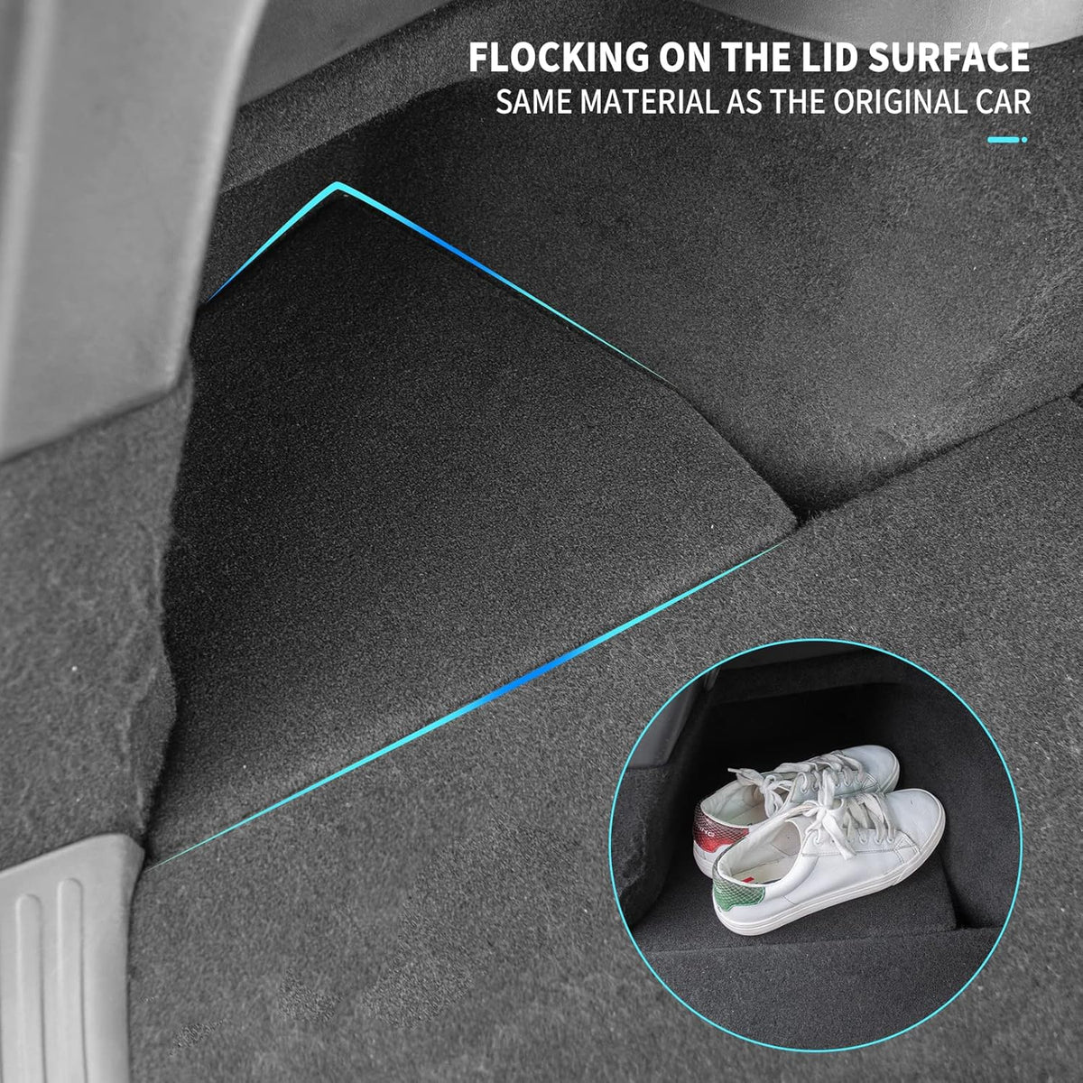 Tesla Model Y Rear Trunk Organizer Storage Box Side Storage Packets Trunk Bins Y29104
