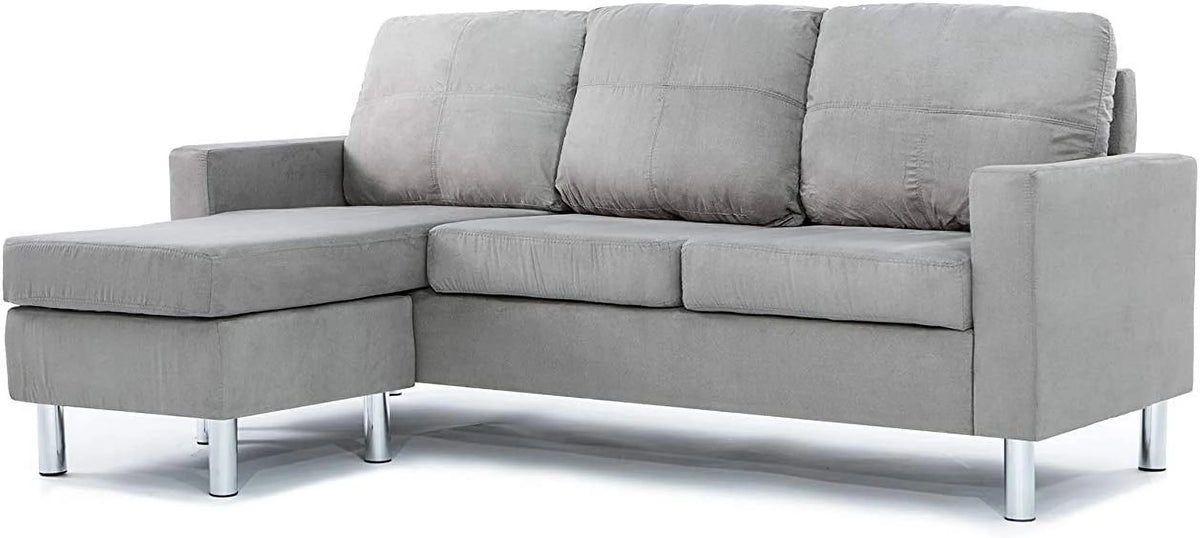 Modern Sectional Sofa Gray B120