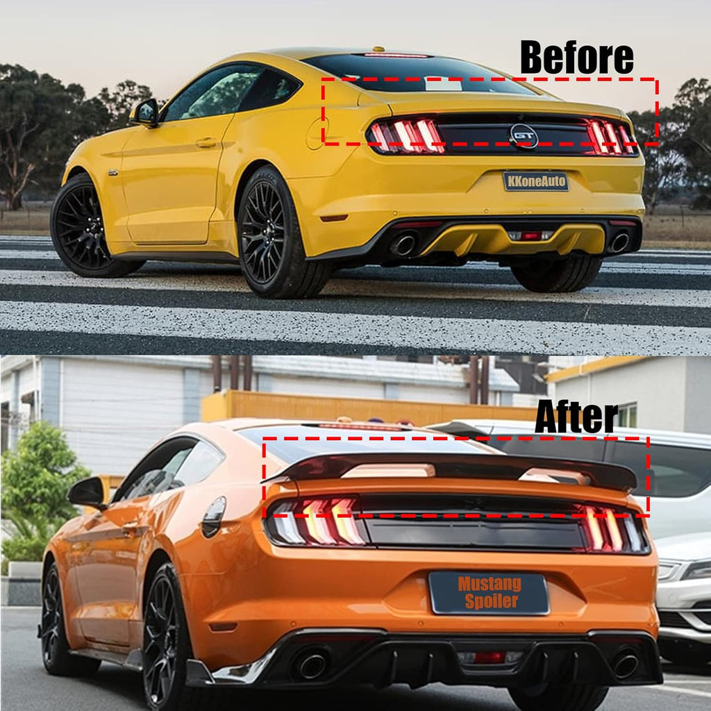 Glossy Black Rear Trunk Spoiler Wing R1205