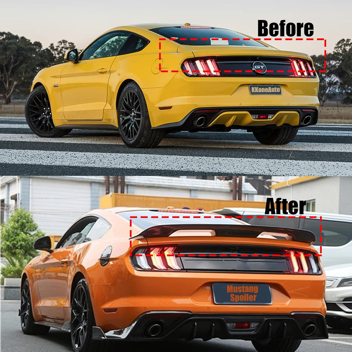 Glossy Black Rear Trunk Spoiler Wing R1205