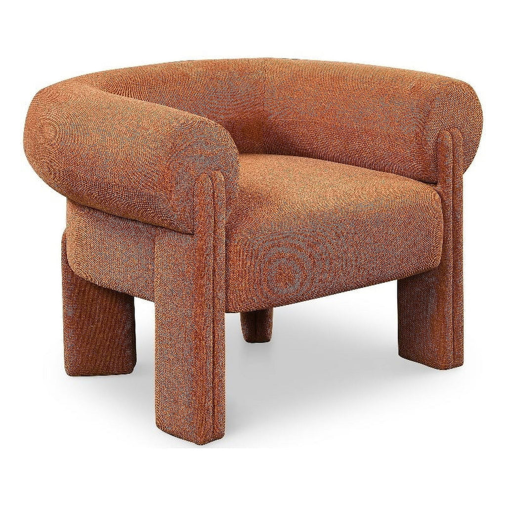 Cognac Fabric Accent Chair J96305