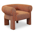 Cognac Fabric Accent Chair J96305