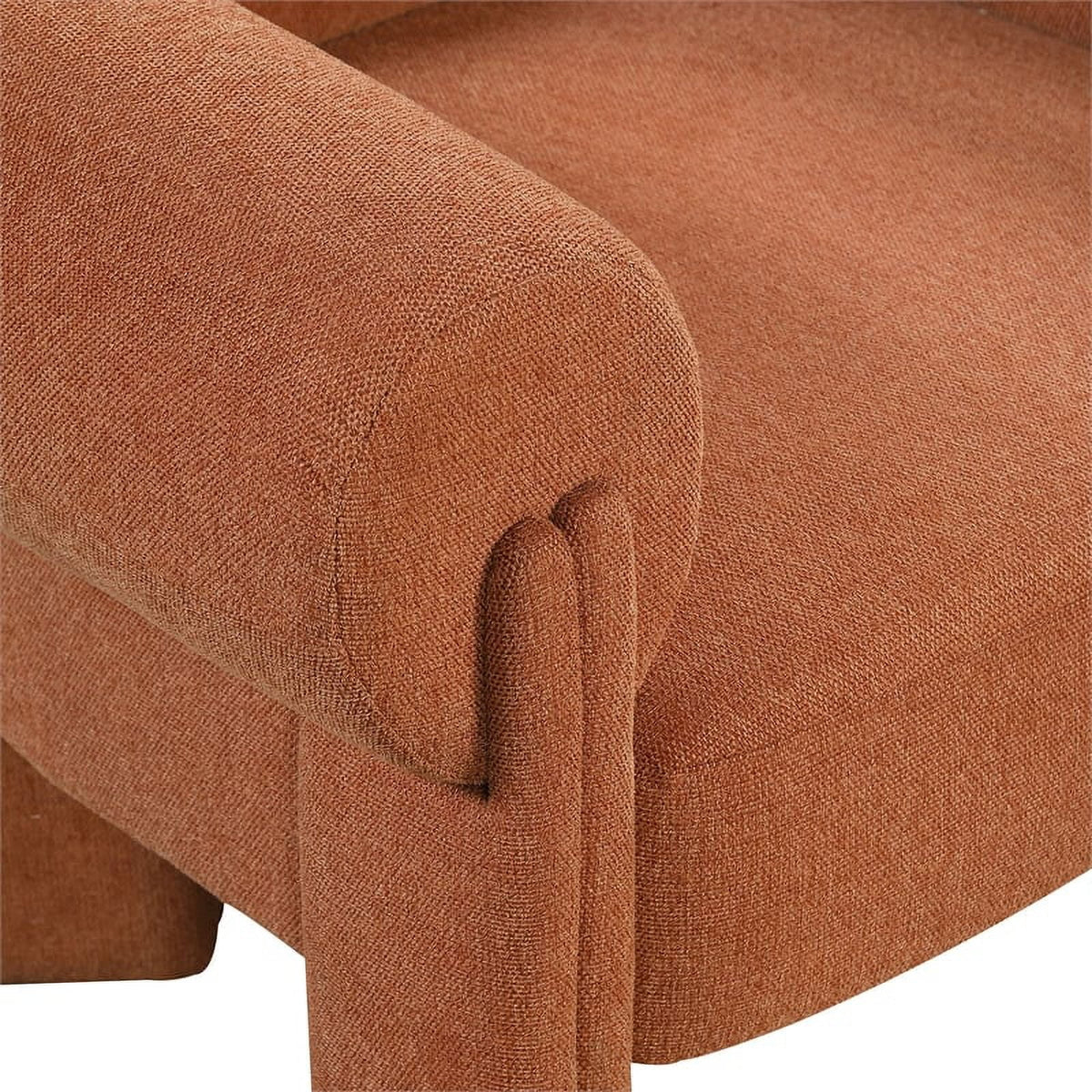 Cognac Fabric Accent Chair J96305