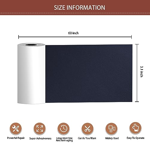 Self Adhesive Leather Repair Patch, 30 in x 16 in Large Leather Patches T30479