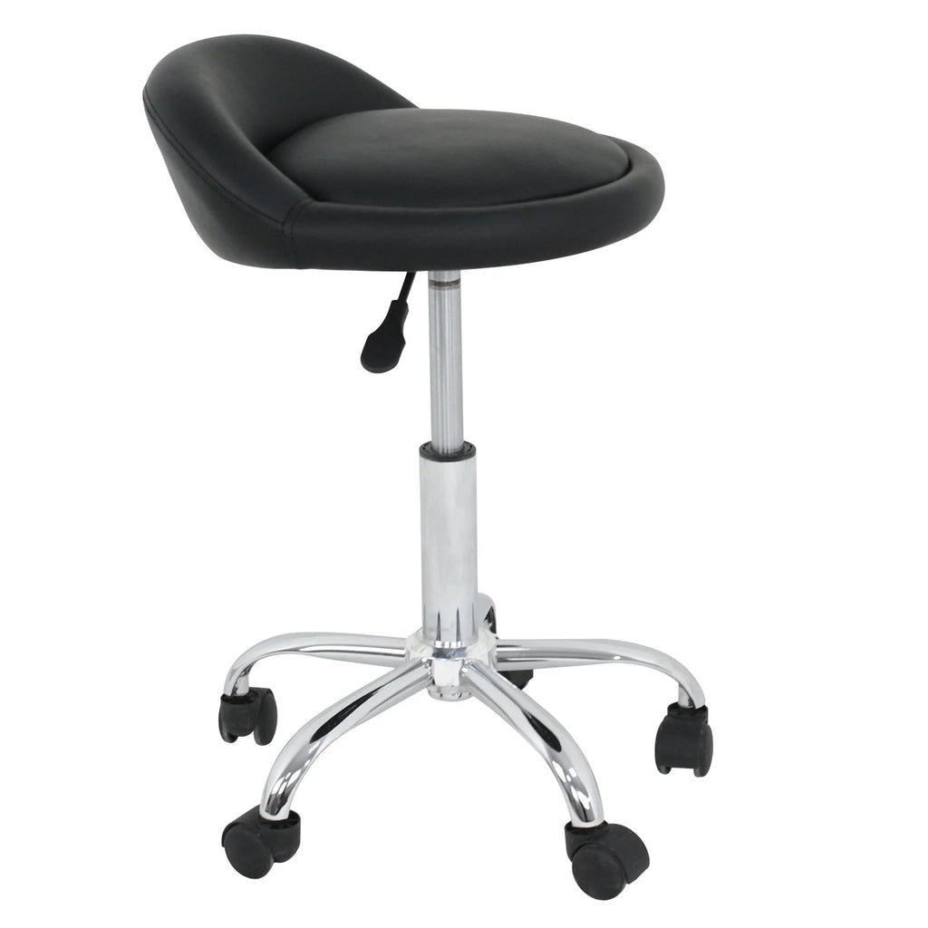 Set of Two Swivel Salon Stool Chair, Black I33959