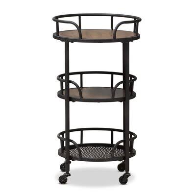 Metal and Wood Serving Cart P463989