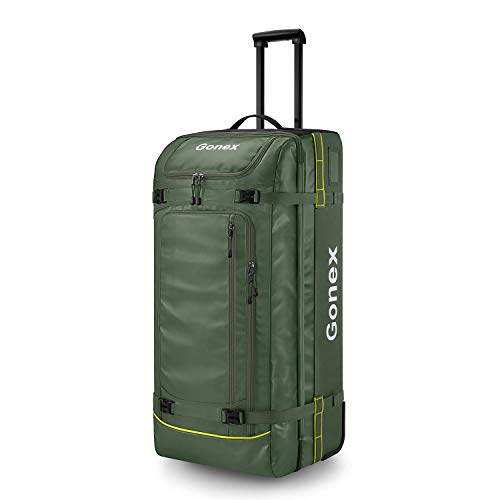 100L Water Repellent Rolling Duffle Bag with Wheels C7259