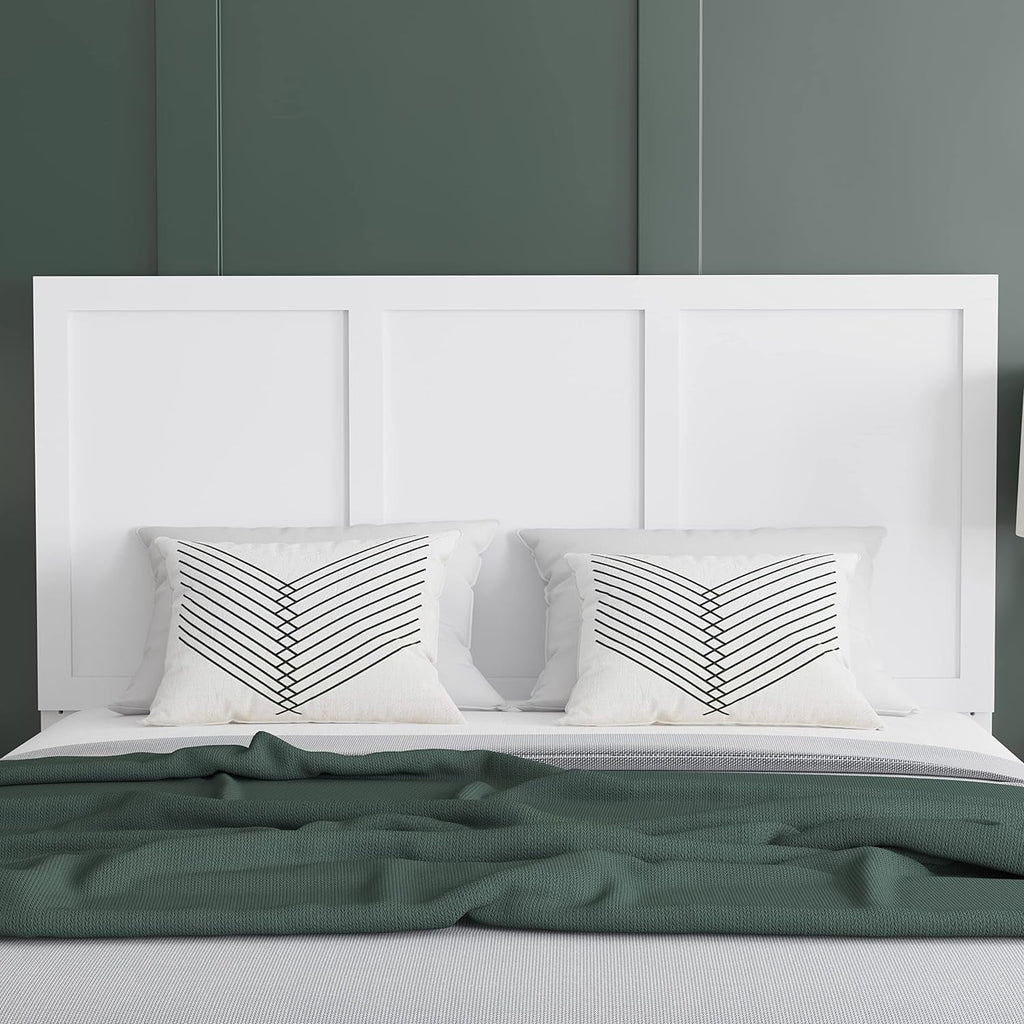 White Wooden Adjustable Headboard Z8025
