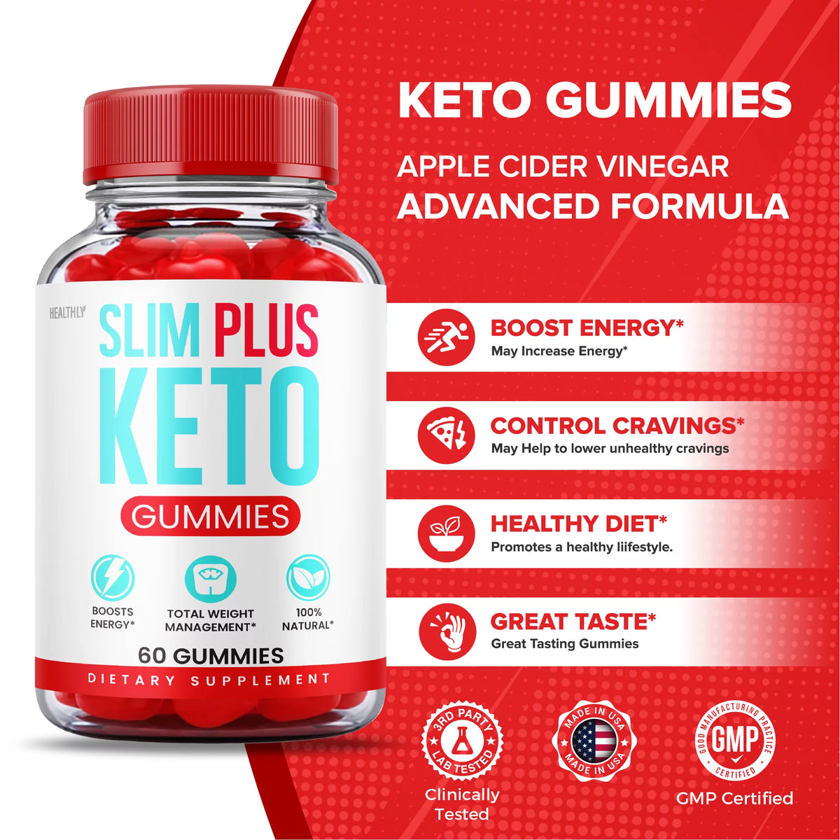 Keto Gummies with Apple Cider Vinegar 60 Gummies H810399