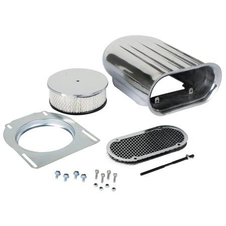 Finned Aluminum Single Quad Carb Air Scoop D727