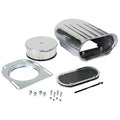 Finned Aluminum Single Quad Carb Air Scoop D727