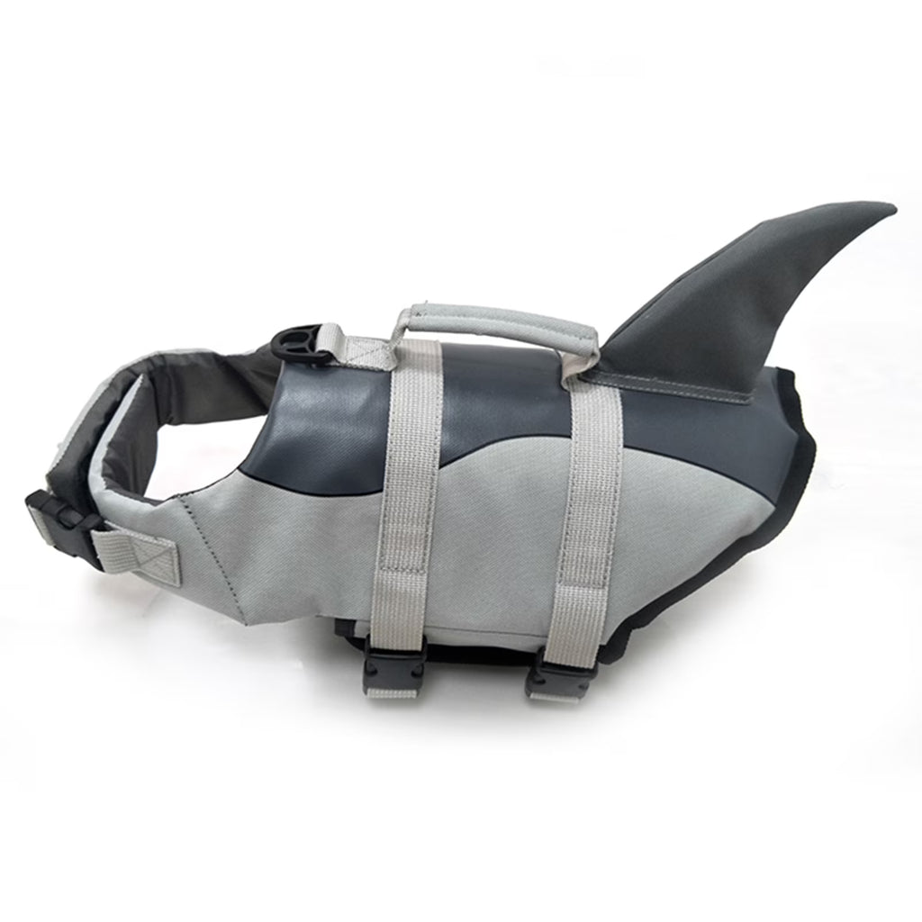 Dog Pet Shark Swimsuit Vest Safety Wear I4538