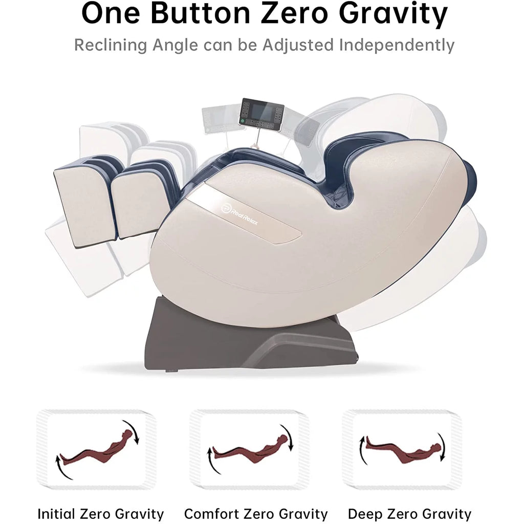Blue Zero Gravity Shiatsu Massage Chair H15875