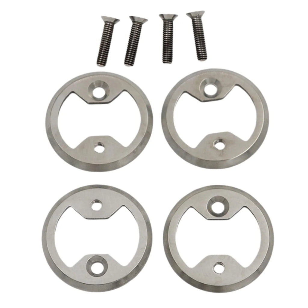 4x Bike Pedal Plate Bow Repair Parts with Screws Z496347
