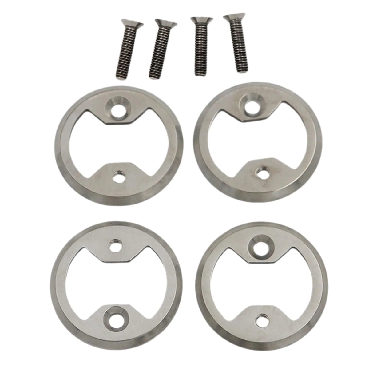 4x Bike Pedal Plate Bow Repair Parts with Screws Z496347