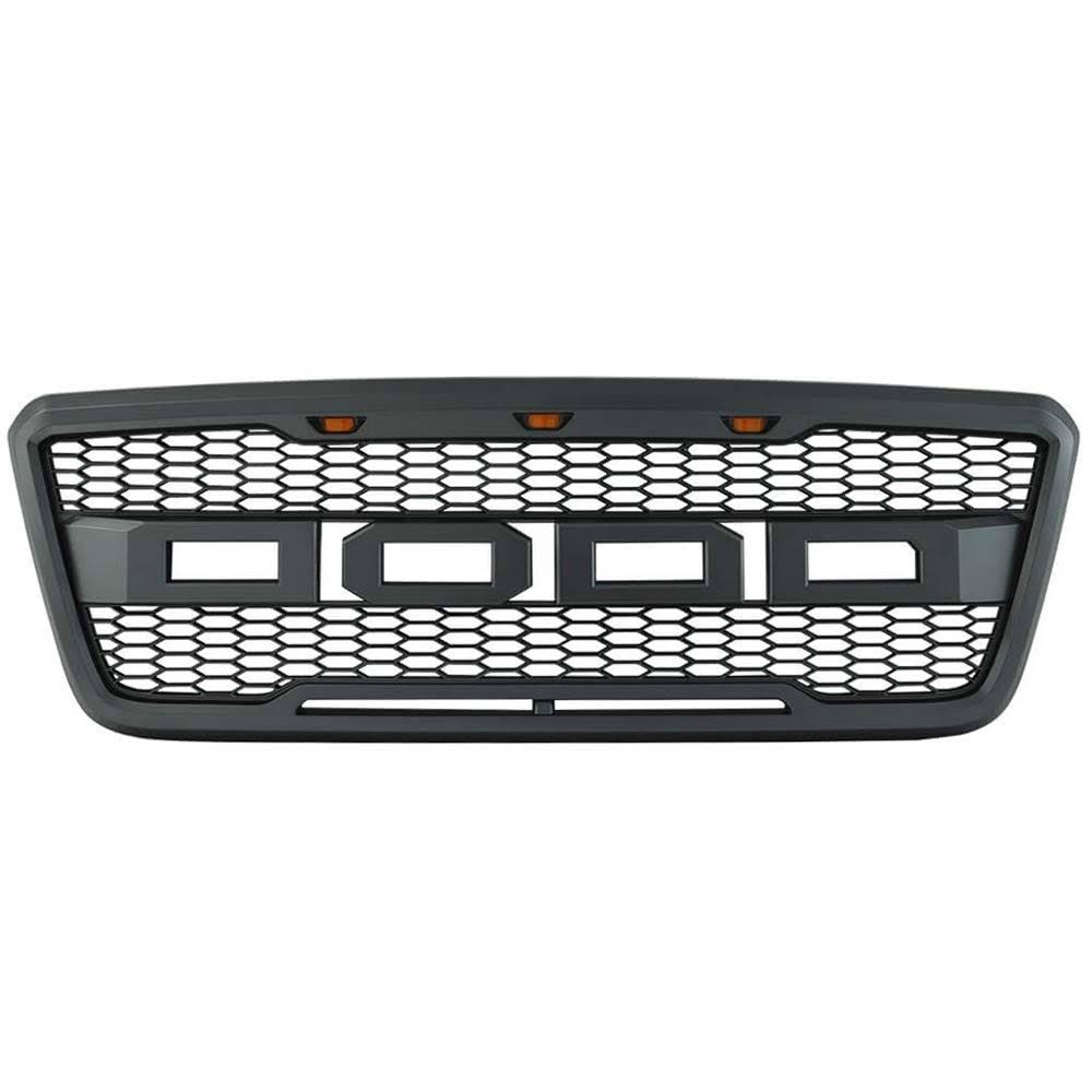 Gray ABS Front Bumper Grille Hood Mesh Package E525