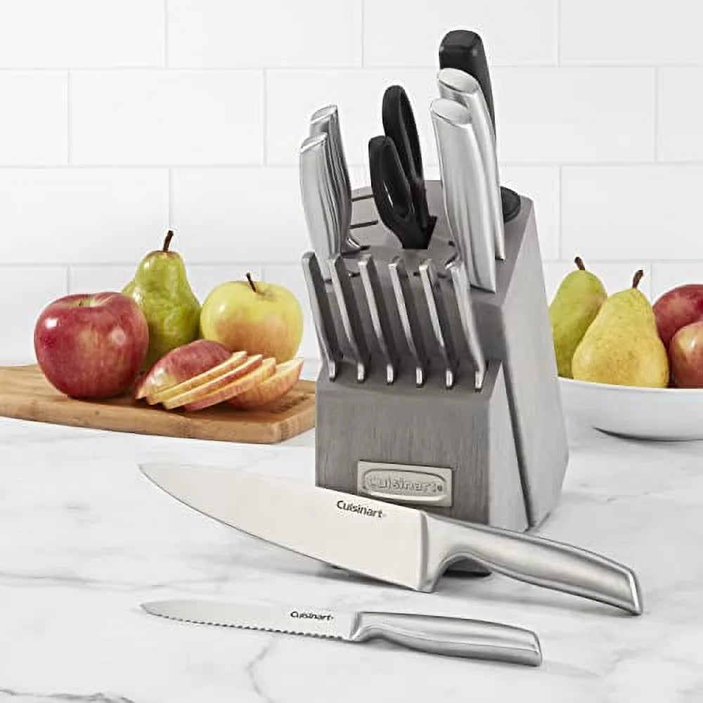 15PC High-Carbon Stainless Steel Grey Block Set W778