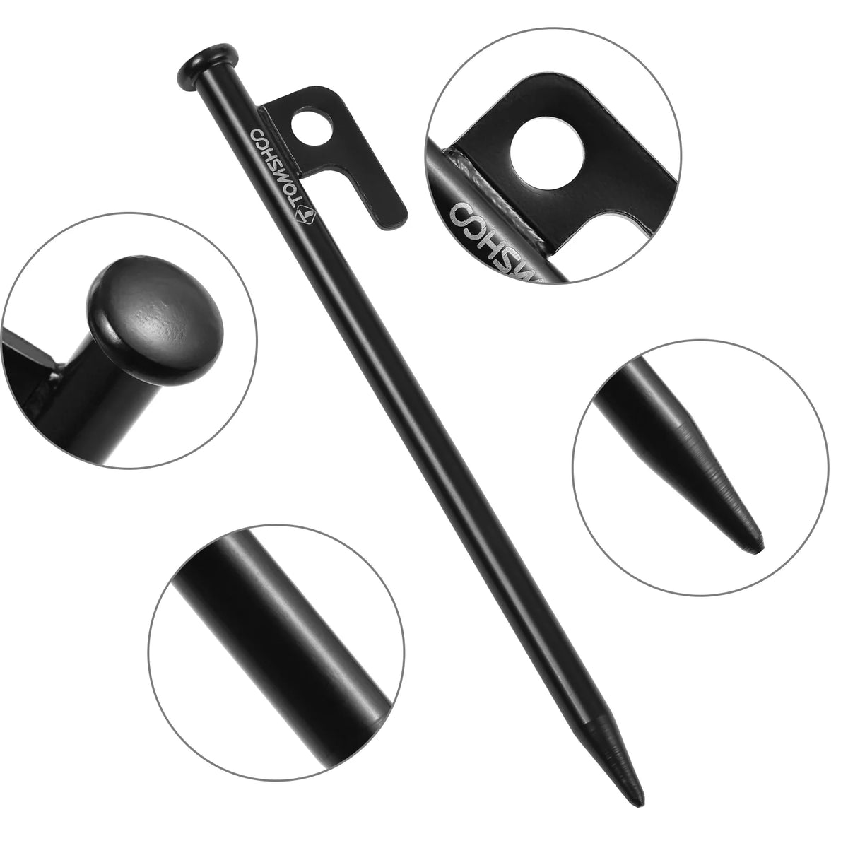 Heavy Duty Steel Tent Pegs 6PCS D8888