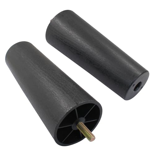 4Pcs 6 inch Plastic Tapered Sofa Legs with M8 Hanger Bolts J56239