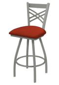 Swivel Bar Stool with Anodized Nickel Finish A134219