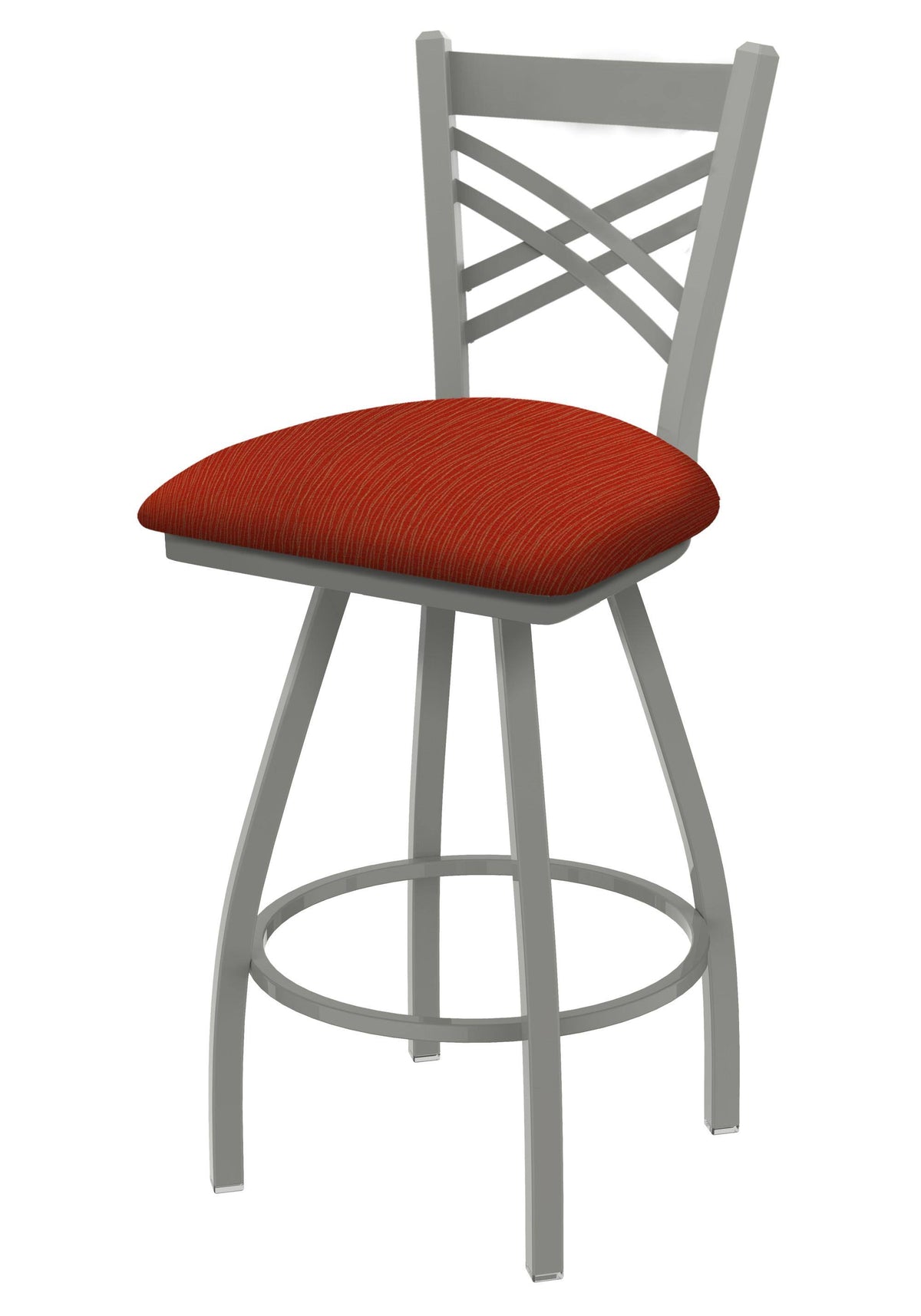 Swivel Bar Stool with Anodized Nickel Finish A134219